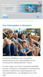 Mobile Screenshot of orthopaedie-sinsheim.de