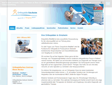Tablet Screenshot of orthopaedie-sinsheim.de